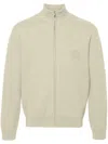 Nanushka Zip-up Merino Cardigan In Neutrals