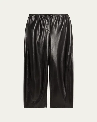 Nanushka Zoela Alt-leather Pants In Black