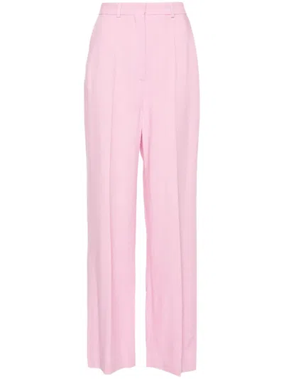Nanushka Zoelle High-rise Wide-leg Trousers In Pink