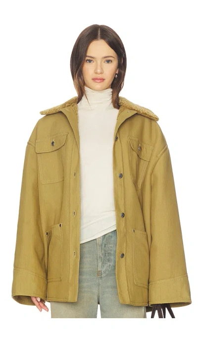 Nanushka Zonta Jacket In Yellow