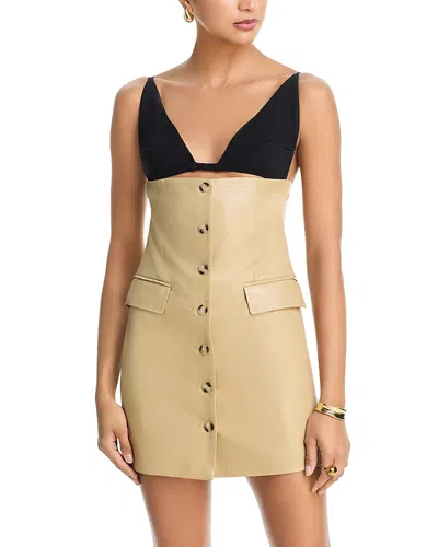 Nanushka Zyana Dress In Yellow