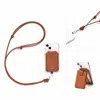 Naoa Brown Bundle Mag-safe Wallet & Cross Body Phone Strap Cognac In Brown