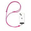 Naoa Pink Cross-body Phone Strap Fuchsia In Pink