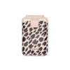 Naoa Women's Black / Pink Printed Magsafe Wallet & Phone Stand Leopard Print In Multi
