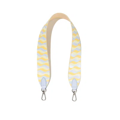 Naoa Women's Blue / Yellow Handbag Shoulder Strap Waves In Blue/yellow