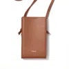 Naoa Women's Brown Phone & Essentials Crossbody Bag Cognac In Brown