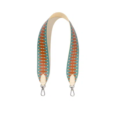 Naoa Women's Green / Brown Handbag Shoulder Strap Tribal In Green/brown