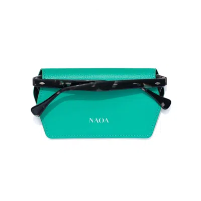 Naoa Women's Green Slim Glasses Case Emerald