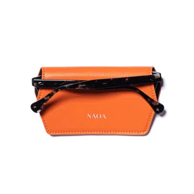 Naoa Women's Orange Slim Glasses Case Tangerine