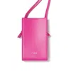 Naoa Women's Pink Phone & Essentials Crossbody Bag Fuchsia In Pink
