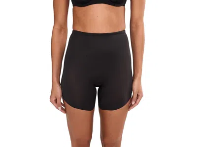 Naomi & Nicole Sidekick Slanted Hem Shaping Shorts In Black