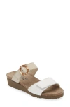 Naot Anabel Wedge In Soft White/soft Ivory