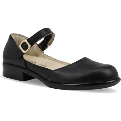 Naot Aniham Ankle Strap Flat In Black