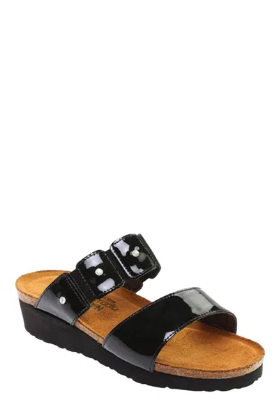 Naot Ashley Sandal In Black Patent