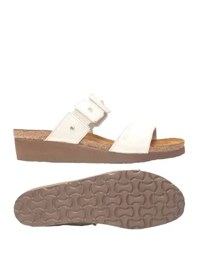 Naot Ashley Sandal In White Patent In Multi