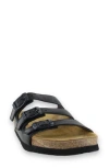 Naot Austin Water Repellent Slide Sandal In Black Soft Leather