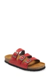 Naot Austin Water Repellent Slide Sandal In Kiss Red Leather