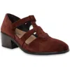 Naot Authentic T-strap Pump In Brown
