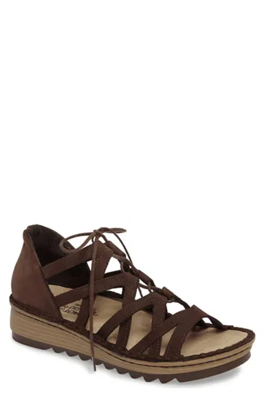 Naot Bloom Yarrow Sandals In Coffee Bean In Multi