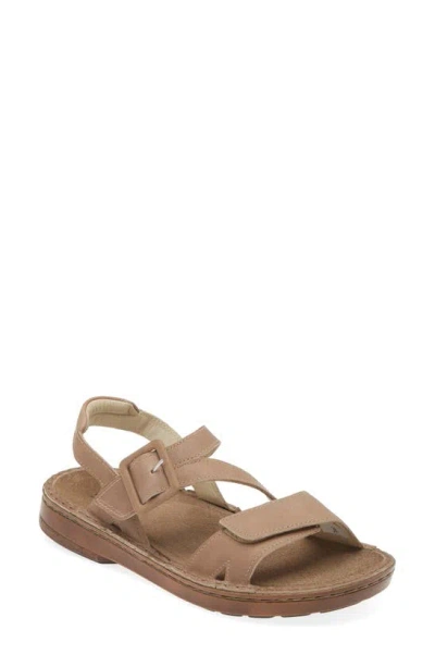 Naot Castelo Sandal In Khaki Beige Leather