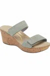 Naot Caveran Sandals In Teal Linen Leather In Multi