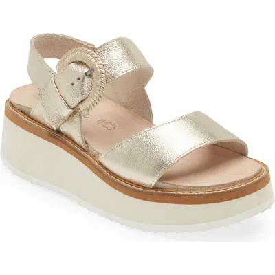 Naot Crepe Platform Sandal In Neutral