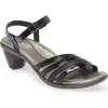 Naot Current Sandal In Black Leather