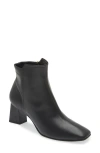 Naot Dolly Square Toe Bootie In Stretch Nappa Leather/black