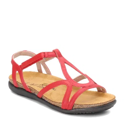 Naot Dorith Sandal In Kiss Red In Pink