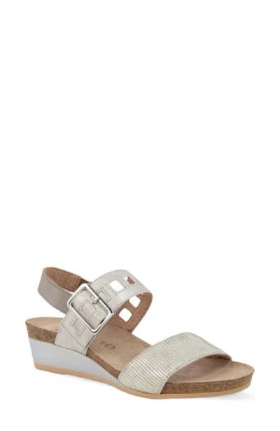 Naot Dynasty Wedge Sandal In White