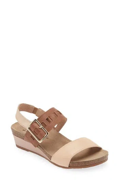 Naot Dynasty Wedge Sandal In Neutral