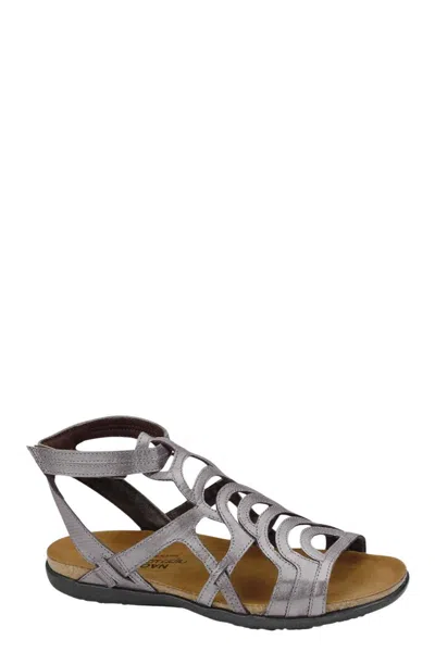 Naot Elegant Flats Sara In Silver Threads In Multi