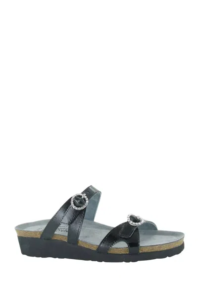 Naot Elegant Kate Sandals In Black Patent
