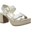 Naot Elite Platform Sandal In Radiant Gold Leather