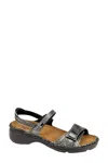 Naot Floral Papaya Sandals In Metal In Multi