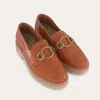 Naot Fremont Loafer Shoe In Burnt Orange Patent In Multi