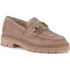 Naot Fremont Platform Loafer In Almond Suede