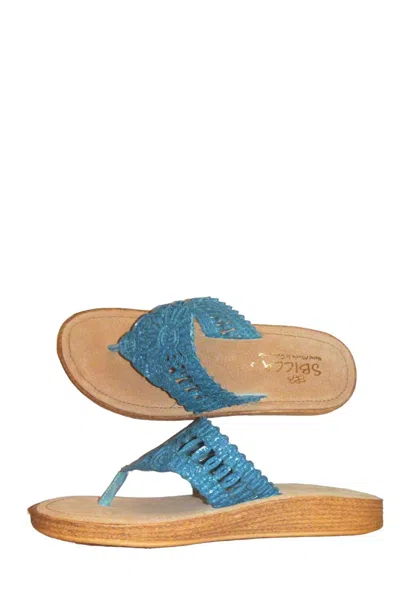 Naot Fresa Thong Sandals - Medium Width In Blue