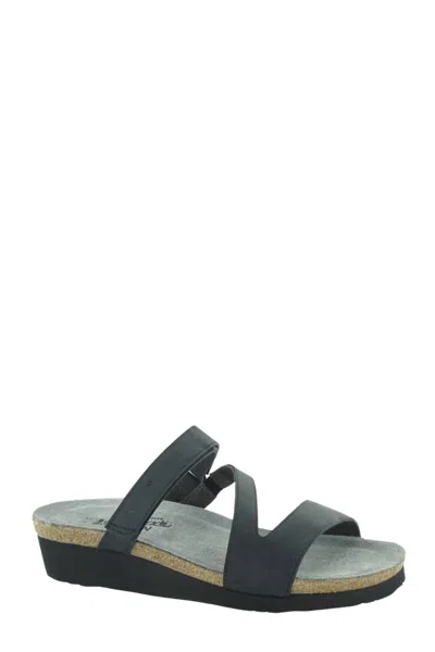 Naot Gabriela Sandals In Coal Oily Nubuck In Multi