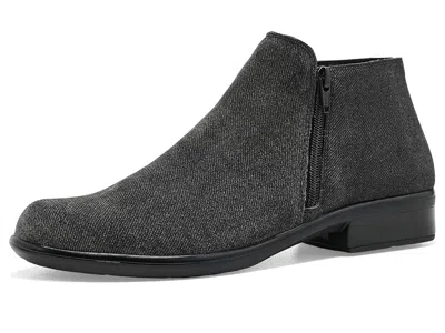 Naot Helm Women's Boots Black Embossed Suede: Eu 39 (us Women's 8) M, Leather/suede