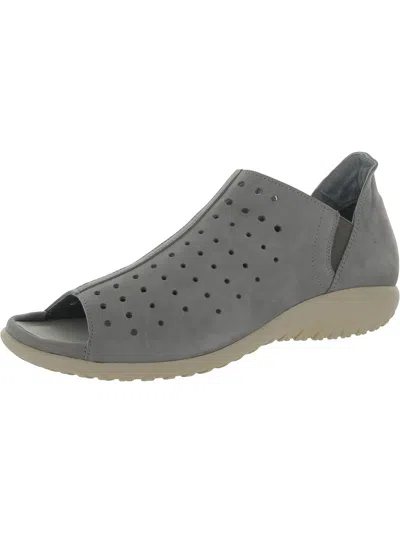 Naot Hikoi Womens Perforated Nubuck Sandals Shoes In Grey