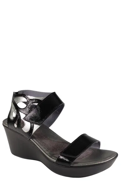 Naot Impulse Intrigue Wedge Sandals In Black