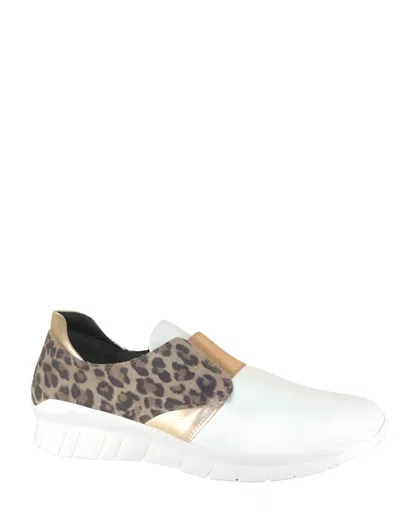 Naot Intrepid Sneaker In White/cheetah In Multi