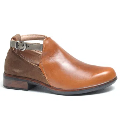 Naot Kamsin Bootie In Maple Brown/antique Brown/pewter