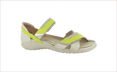 Naot Karawa Women's Sandal In Ivory/lime/beige In Multi