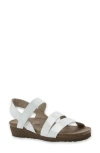 Naot 'kayla' Sandal In Porcelain Patent Leather