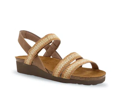 Naot Kayla Wedge Sandal In Brown