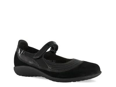 Naot Kirei Mary Jane Flat In Black