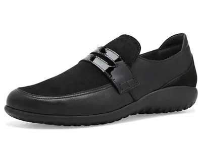 Naot Kiso Women's Flat Shoes Black Leather/black Nubuck/black Patent: Eu 42 (us Women's 11) M In Multi