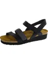 Naot Krista Womens Leather Embellished Platform Sandals In Black